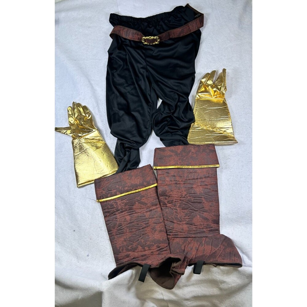 Men's XXXL Medieval Warrior Costume Pants Gloves Belt Incomplete No Top